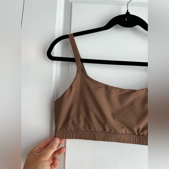 SKIMS Fits Everybody Scoop Neck Bralette Jasper Brown Size XL - Picture 2 of 5